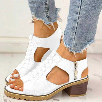 Women's Clip Toe Sandals White Sandals