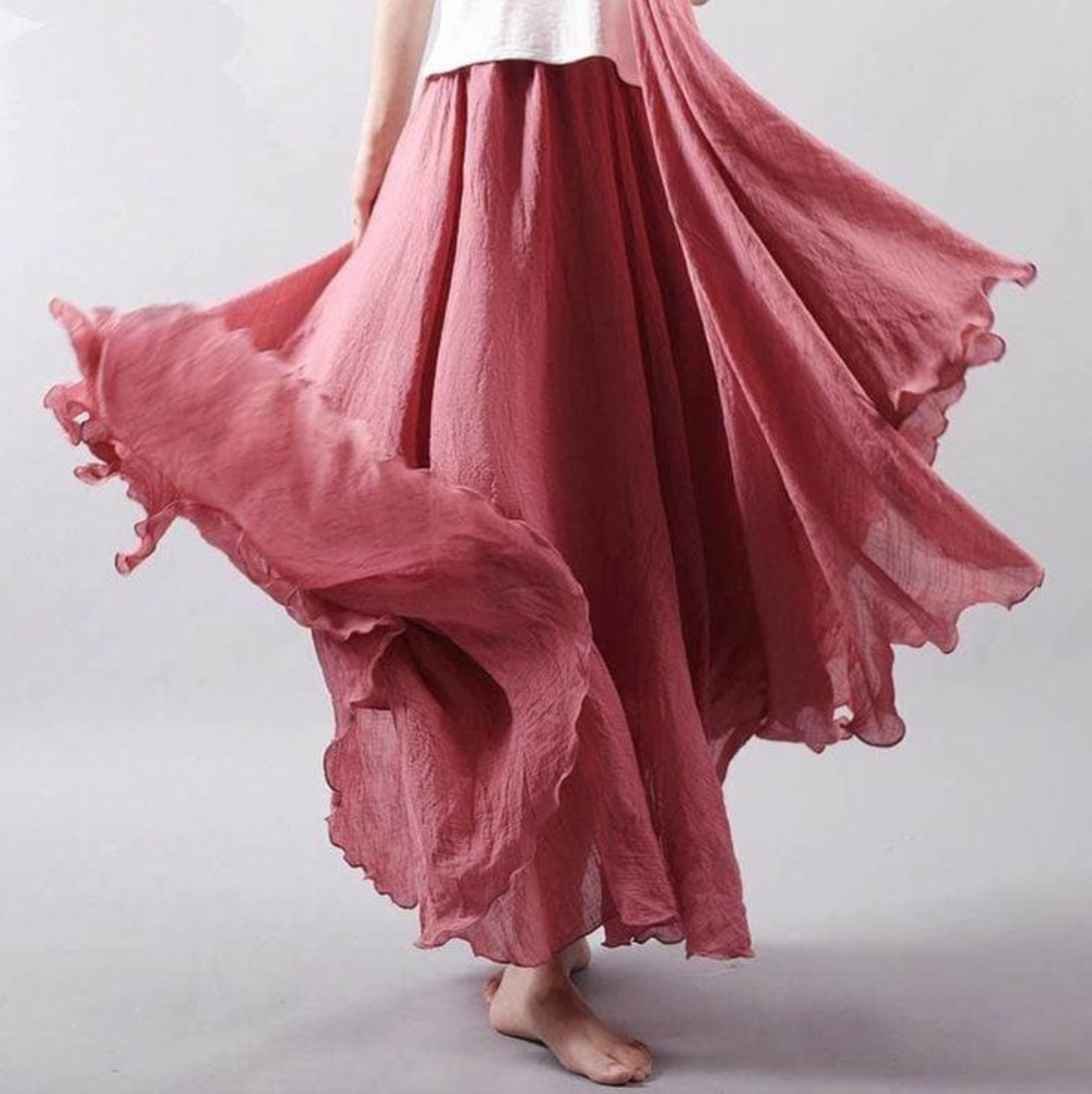 Eclectic Aura Skirt Old Pink