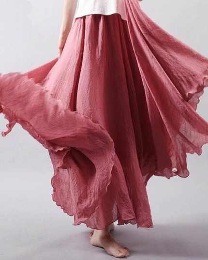 Eclectic Aura Skirt Old Pink