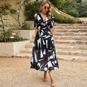 Kelly | Blossom Midi-Dress Black Dresses