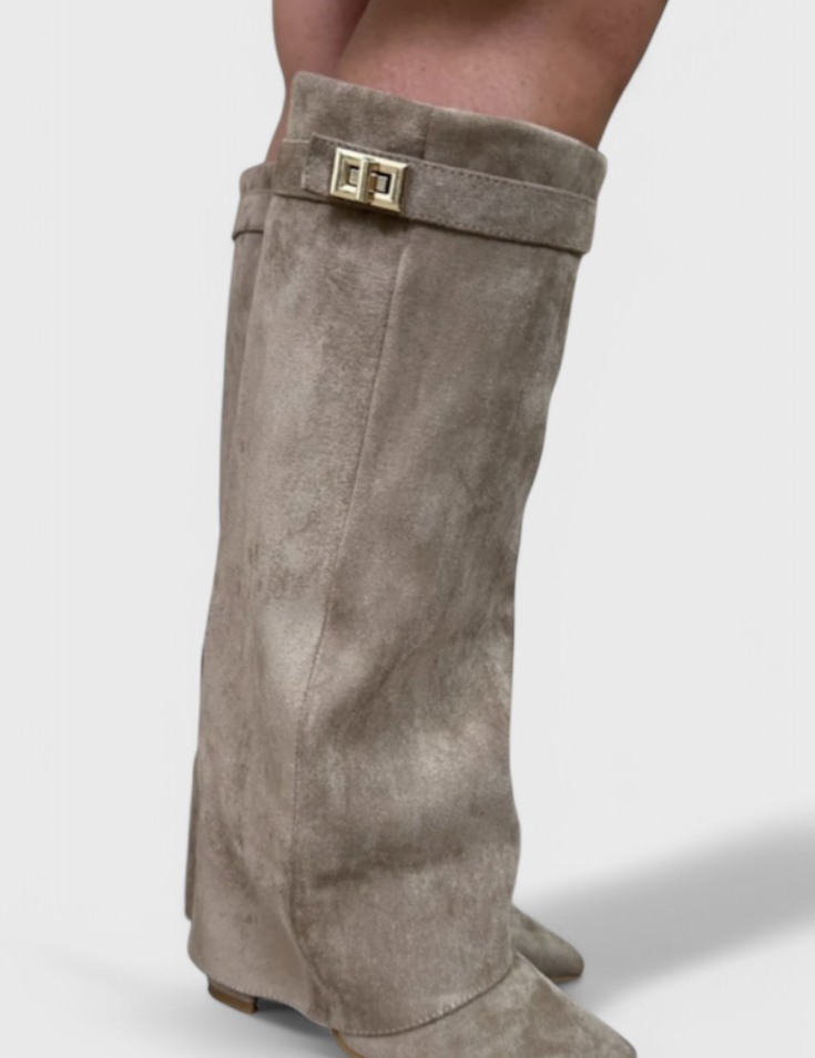 Raya Sleek Everyday Boots Grey Boots