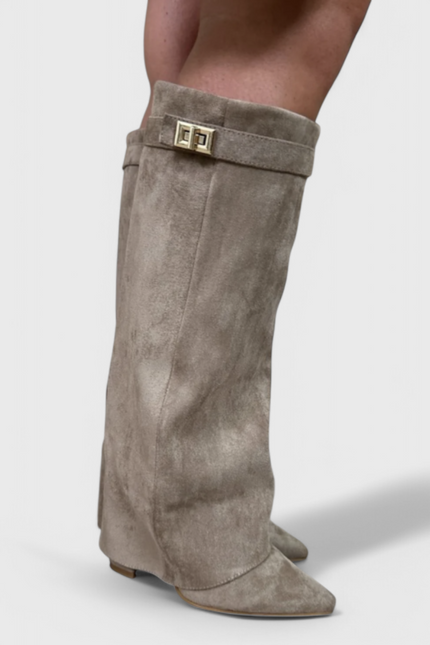 Raya Sleek Everyday Boots Grey Boots