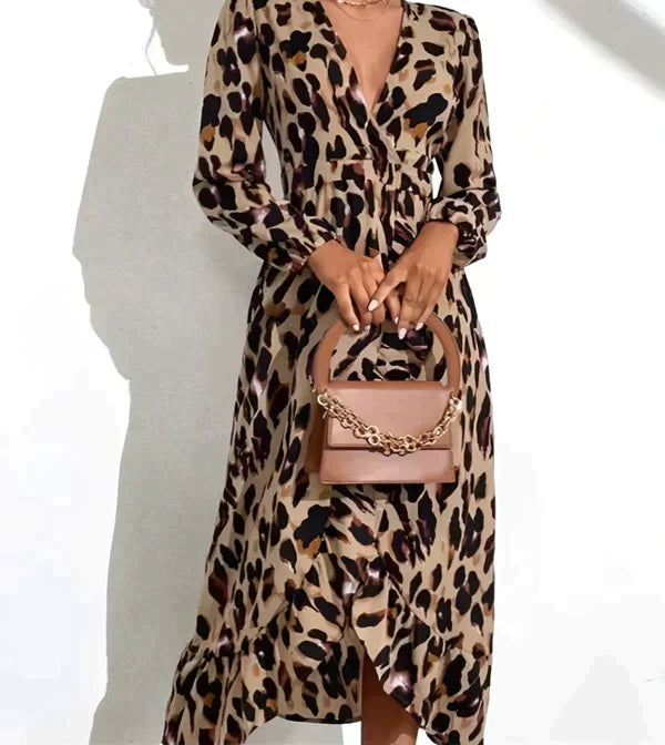 Quinn | Luxe Leopard Dress - OKOHOKO™ FASHION