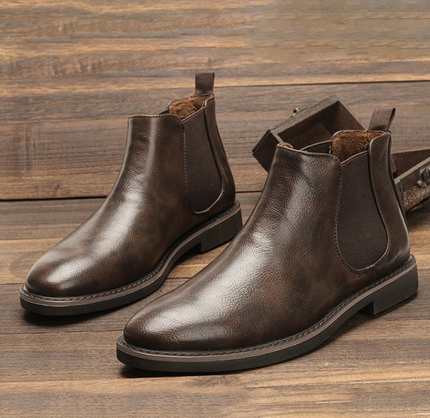 Thomas | Men's Chelsea Shoes Dark brown