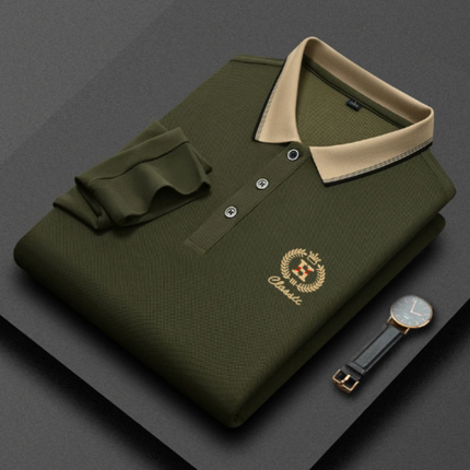 Classic Knit Polo Shirt for Men Vegetables Shirts