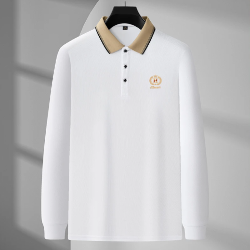 Classic Knit Polo Shirt for Men Shirts