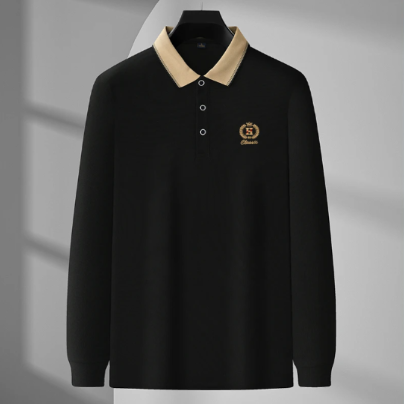 Classic Knit Polo Shirt for Men Shirts