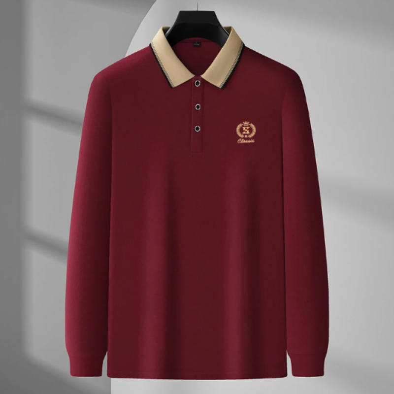 Classic Knit Polo Shirt for Men Shirts