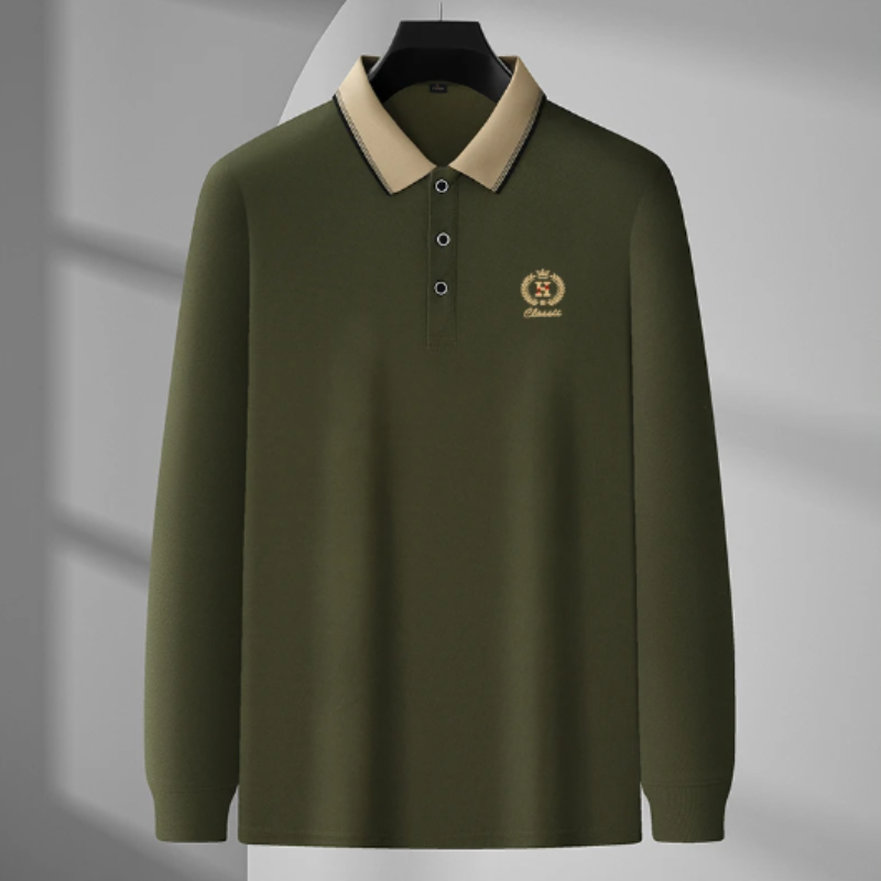Classic Knit Polo Shirt for Men Shirts
