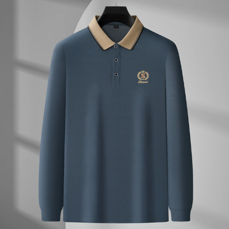 Classic Knit Polo Shirt for Men Shirts