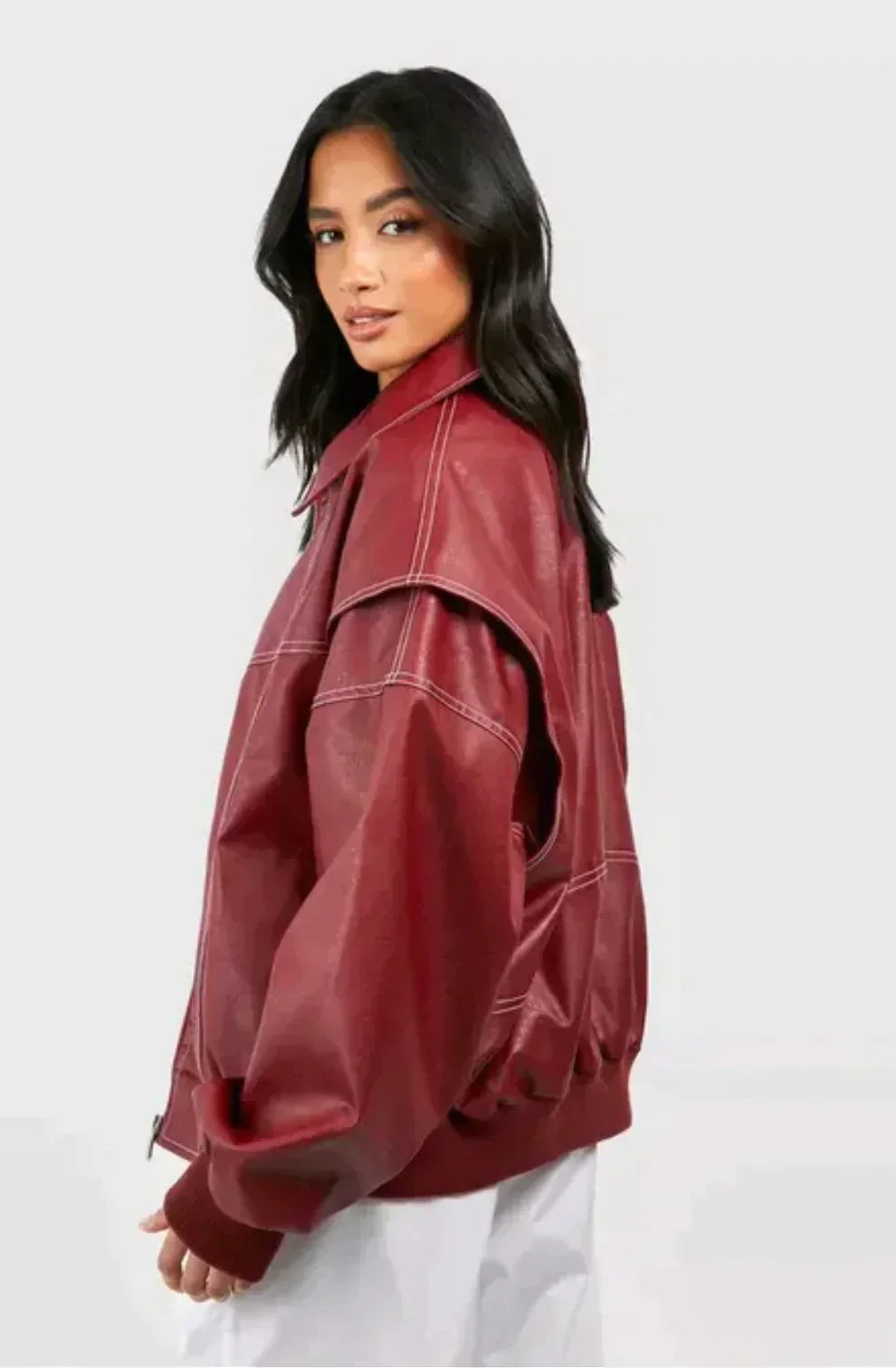 Women's Oversize leather jacket Jacket