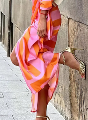SOLANA | Printed Wrap Dress Dresses