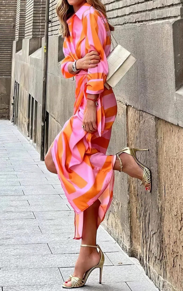 SOLANA | Printed Wrap Dress Dresses