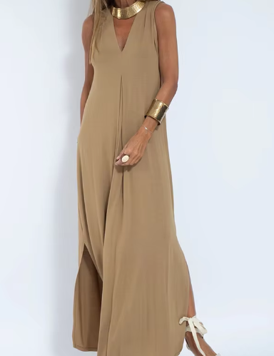 Helen™ | Elegant Sleeveless Dress Dresses