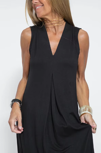 Helen™ | Elegant Sleeveless Dress Black Dresses