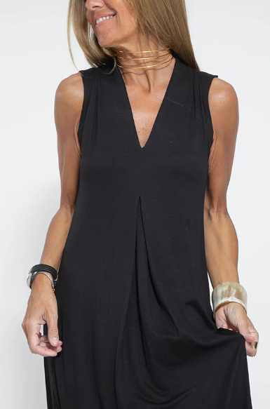 Helen™ | Elegant Sleeveless Dress Black Dresses