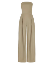 Anaya™ | Casual Tube Top & Wide-Leg Pants Jumpsuit