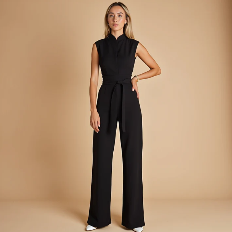 Cherise | Sleeveless Jumpsuit Black Jumpsuits