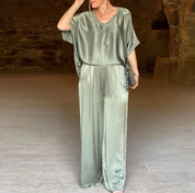 Summer Short-sleeved T-shirt Two-piece Set For Women Outfit Sets