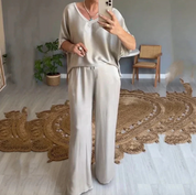 Summer Short-sleeved T-shirt Two-piece Set For Women Outfit Sets