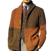 Retro Vintage Knitted Cardigan Sweater Khaki Knitted Cardigan Sweater