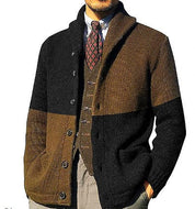 Retro Vintage Knitted Cardigan Sweater Black Knitted Cardigan Sweater