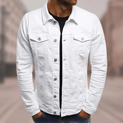 Jaden | Denim Shirt White