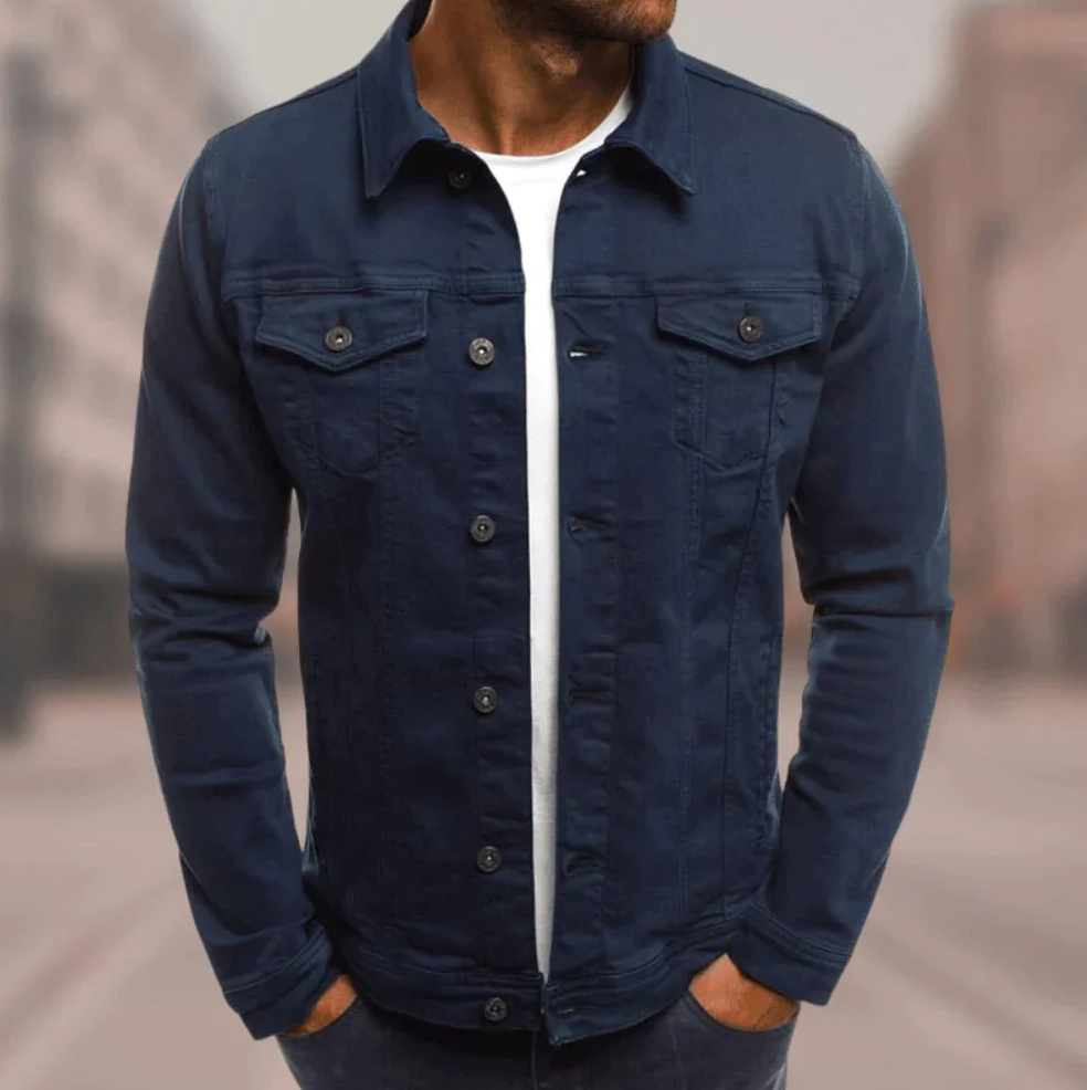 Jaden | Denim Shirt Navy Blue