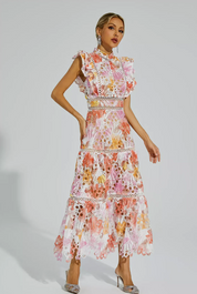 Hollow Sleeveless Maxi Dress Dresses