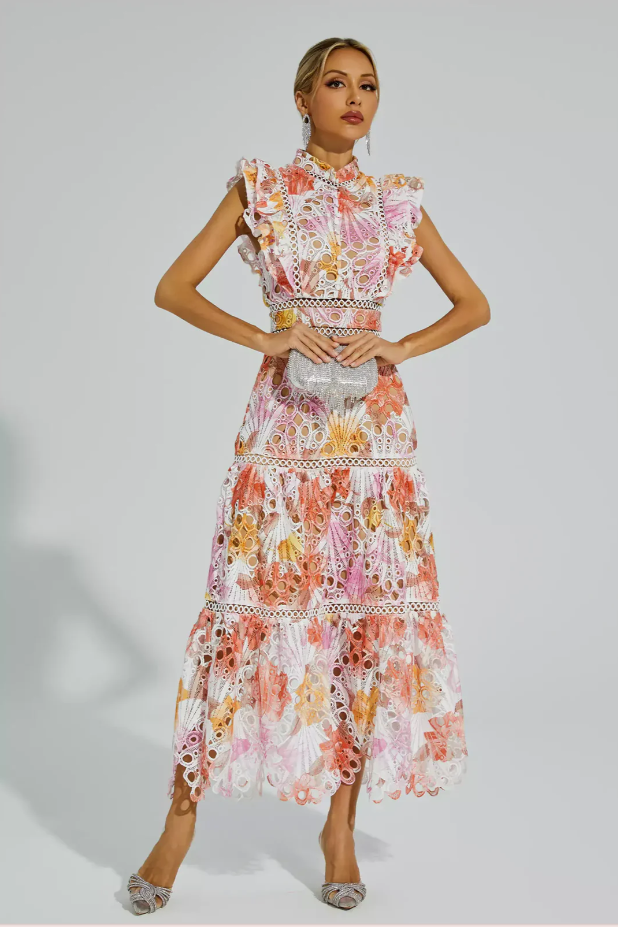 Hollow Sleeveless Maxi Dress Dresses