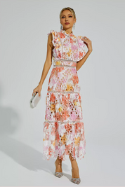Hollow Sleeveless Maxi Dress Dresses