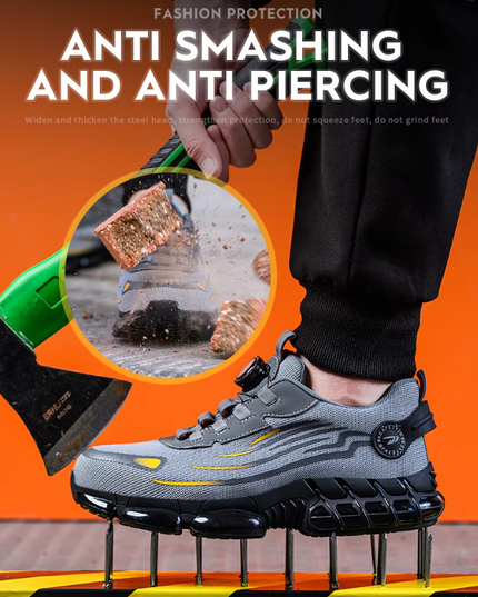 Bryce™ | Rotary Button Safety Trainer Shoes for Men Shoes