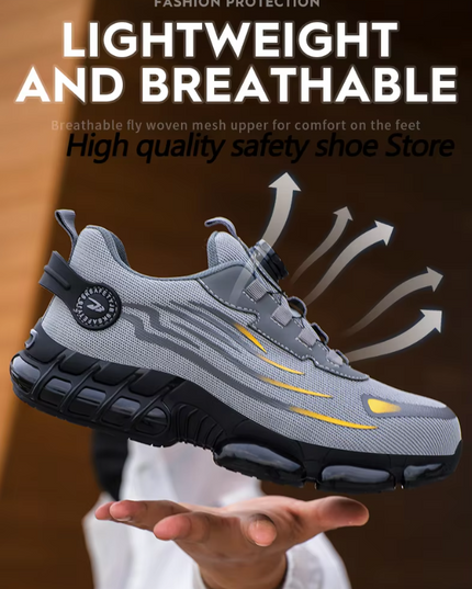 Bryce™ | Rotary Button Safety Trainer Shoes for Men Shoes