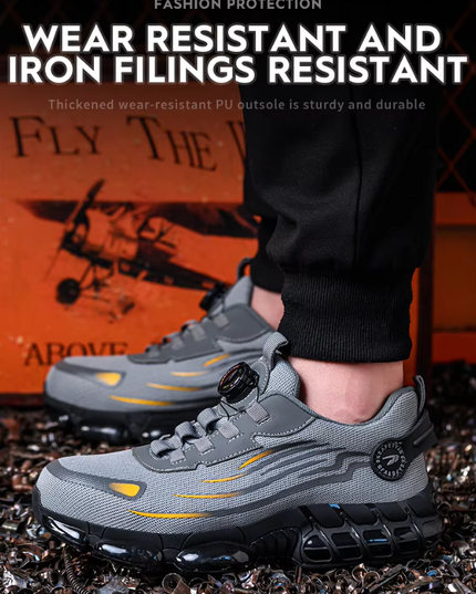 Bryce™ | Rotary Button Safety Trainer Shoes for Men Shoes