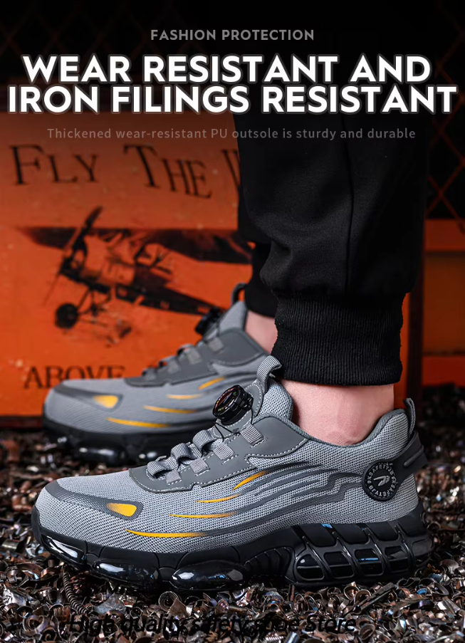 Bryce™ | Rotary Button Safety Trainer Shoes for Men Shoes