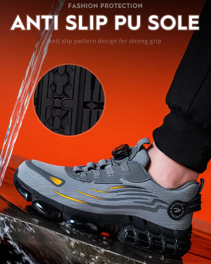 Bryce™ | Rotary Button Safety Trainer Shoes for Men Shoes