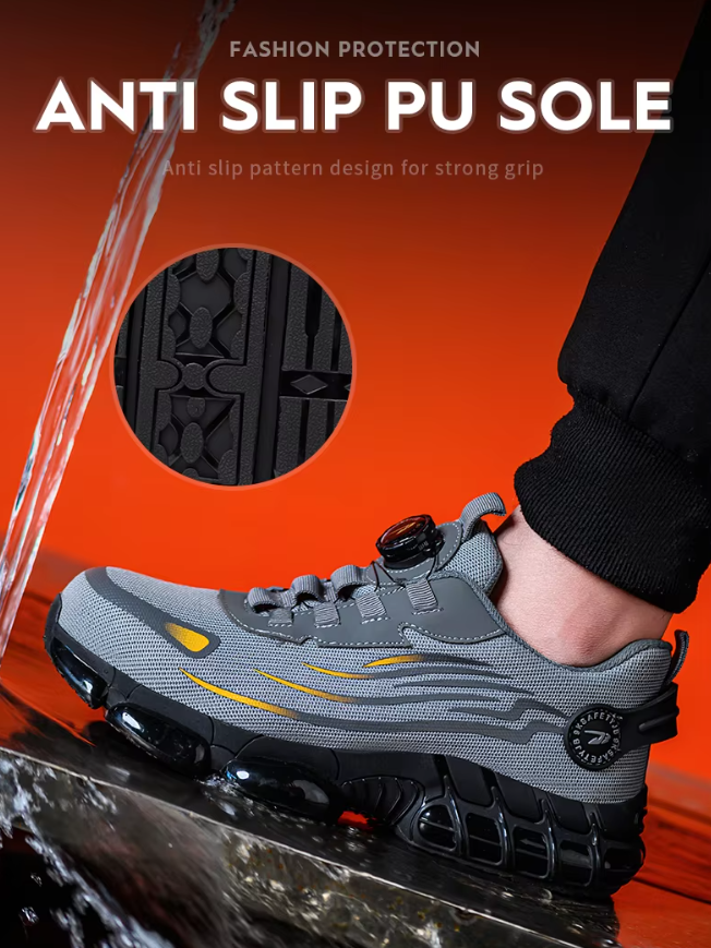 Bryce™ | Rotary Button Safety Trainer Shoes for Men Shoes
