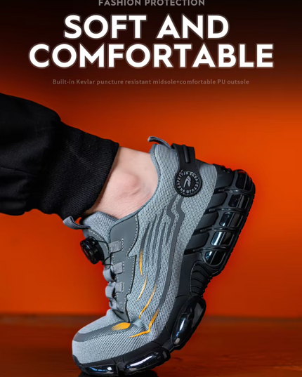 Bryce™ | Rotary Button Safety Trainer Shoes for Men Shoes