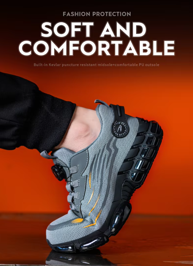 Bryce™ | Rotary Button Safety Trainer Shoes for Men Shoes