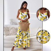 Imani™ | Lemon Spaghetti Strap Summer Dress Dresses