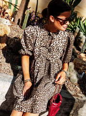 Kendall™ | Leopard Print Flirty & Flowing Sundress Dresses