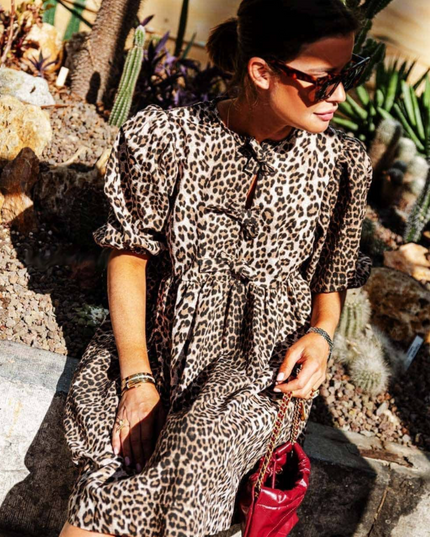 Kendall™ | Leopard Print Flirty & Flowing Sundress Dresses