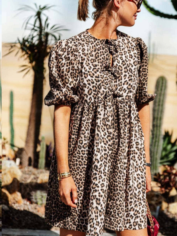 Kendall™ | Leopard Print Flirty & Flowing Sundress Dresses