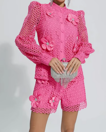 Selah™ | Hollow Flower Leg-Lengthening Suit Dresses