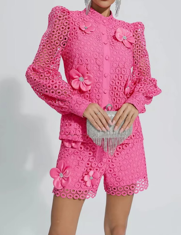 Selah™ | Hollow Flower Leg-Lengthening Suit Dresses
