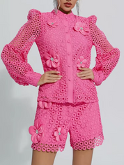 Selah™ | Hollow Flower Leg-Lengthening Suit Dresses