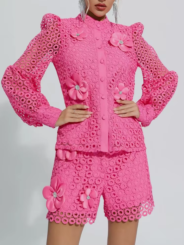 Selah™ | Hollow Flower Leg-Lengthening Suit Dresses