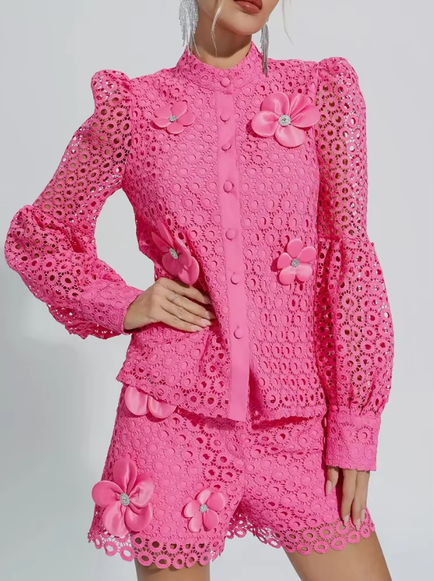Selah™ | Hollow Flower Leg-Lengthening Suit Dresses
