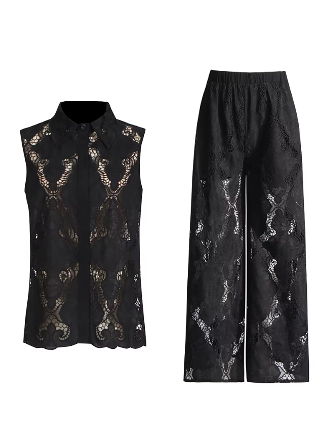 Talia™ | Lapel Embroidered Tummy-Tucking Suit Dresses