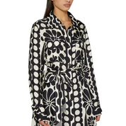 Tatiana™ | Printed Lace-up Waist-Cinching Dress Dress